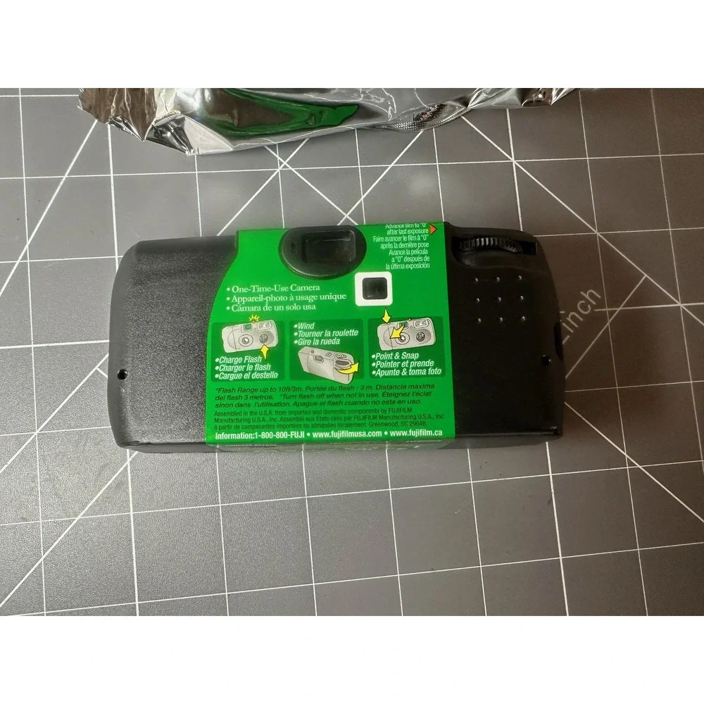 Disposable Camera Fujifilm 35mm Single Use Film Point/Shoot 27 Exp Open Box